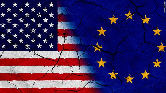 تشدید تنش و اختلاف بین اروپا و آمریکا طی دهه 2020