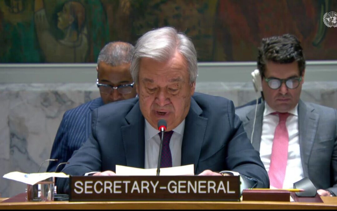 El trato discriminatorio del secretario general de la ONU ante la tensión entre Irán y el régimen sionista
